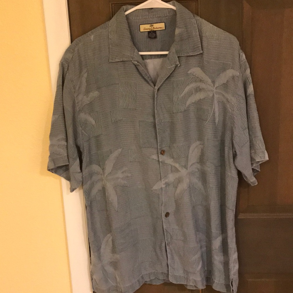 Tommy Bahama button down 100% silk shirt